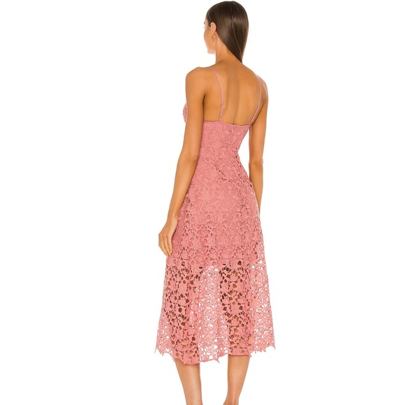 ASTR The Label Lace Blush Pink A-Line Midi Dress Size XL - Picture 3 of 6
